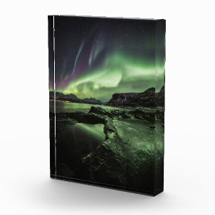 Nordlichter Norwegen Fotoblock