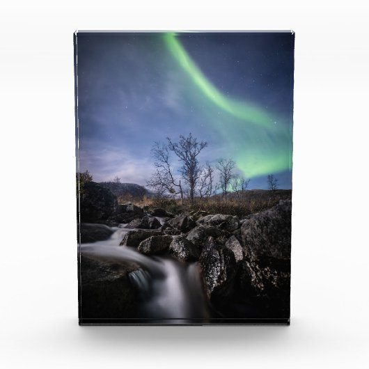 Nordlichter Norwegen Fotoblock (Vorderseite)