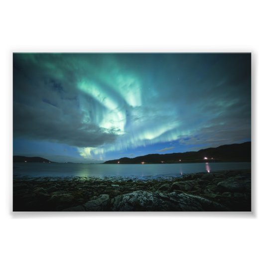 Nordlichter Norwegen Fotodruck (Vorne)