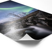 Nordlichter Norwegen Fotodruck (Ecke)