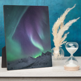 Nordlichter Norwegen Fotoplatte