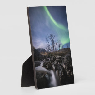 Nordlichter Norwegen Fotoplatte