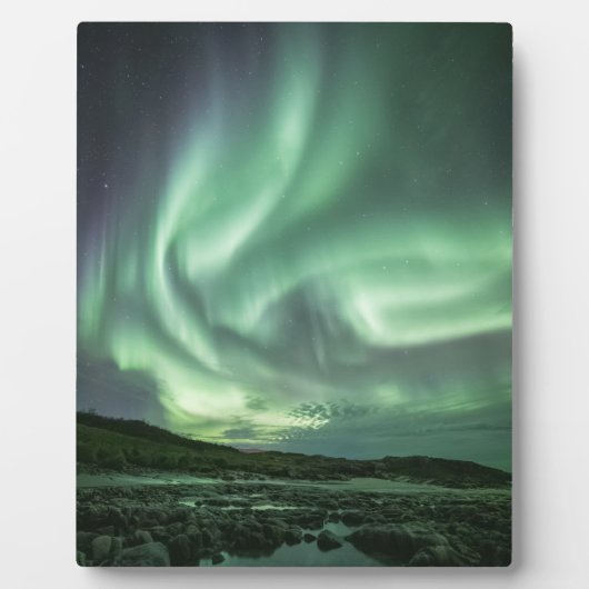 Nordlichter Norwegen Fotoplatte (Vorderseite)