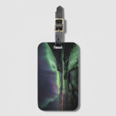 Nordlichter Norwegen Gepäckanhänger (Vorderseite Vertikal)