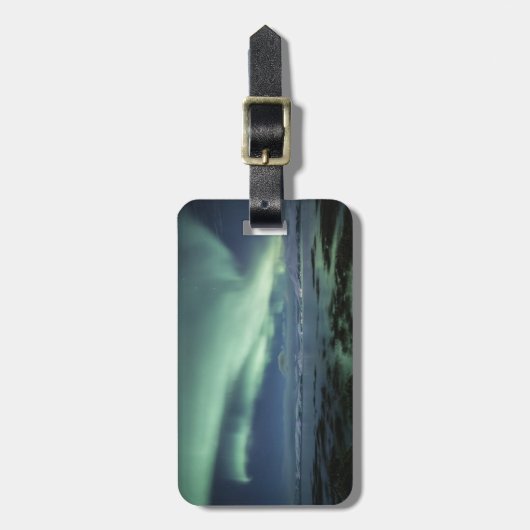 Nordlichter Norwegen Gepäckanhänger (Vorderseite vertikal)