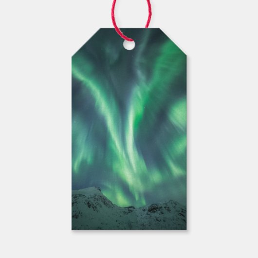 Nordlichter Norwegen Geschenkanhänger (Vorderseite)