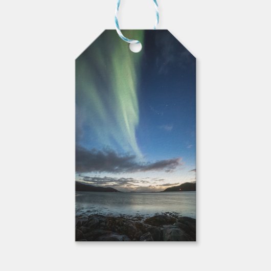 Nordlichter Norwegen Geschenkanhänger (Vorderseite)