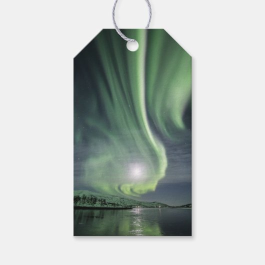 Nordlichter Norwegen Geschenkanhänger (Vorderseite)
