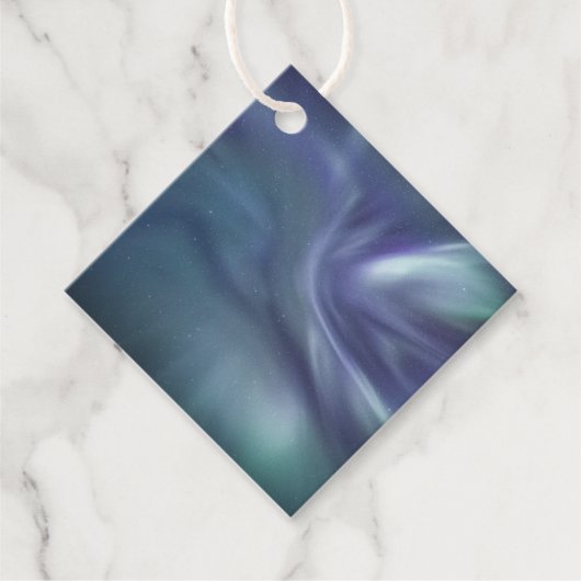 Nordlichter Norwegen Geschenkanhänger (Vorderseite)