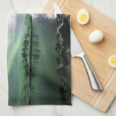 Nordlichter Norwegen Geschirrtuch (Viertel Falte)