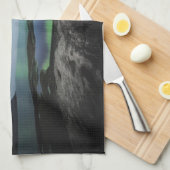 Nordlichter Norwegen Geschirrtuch (Viertel Falte)