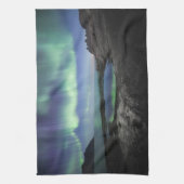 Nordlichter Norwegen Geschirrtuch (Vertikal)