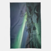 Nordlichter Norwegen Geschirrtuch (Vertikal)