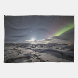 Nordlichter Norwegen Geschirrtuch