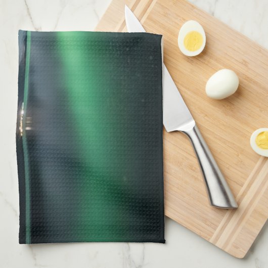 Nordlichter Norwegen Geschirrtuch (Viertel Falte)