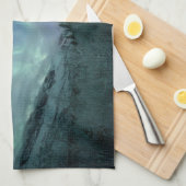 Nordlichter Norwegen Geschirrtuch (Viertel Falte)