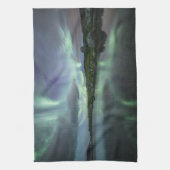 Nordlichter Norwegen Geschirrtuch (Vertikal)