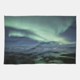 Nordlichter Norwegen Geschirrtuch