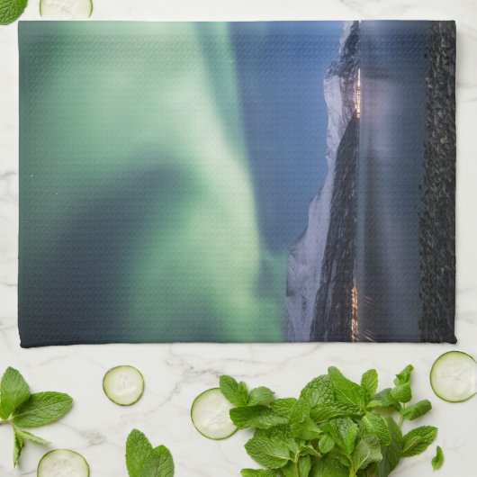 Nordlichter Norwegen Geschirrtuch (Gefaltet)