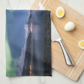 Nordlichter Norwegen Geschirrtuch (Viertel Falte)