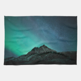 Nordlichter Norwegen Geschirrtuch