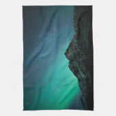 Nordlichter Norwegen Geschirrtuch (Vertikal)