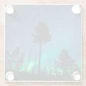 Nordlichter Norwegen Glasuntersetzer (Rückseite)