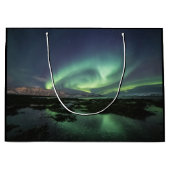 Nordlichter Norwegen Große Geschenktüte (Vorderseite)