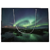Nordlichter Norwegen Große Geschenktüte (Rückseite)