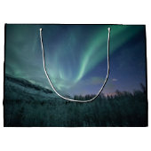 Nordlichter Norwegen Große Geschenktüte (Rückseite)