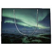 Nordlichter Norwegen Große Geschenktüte (Rückseite)