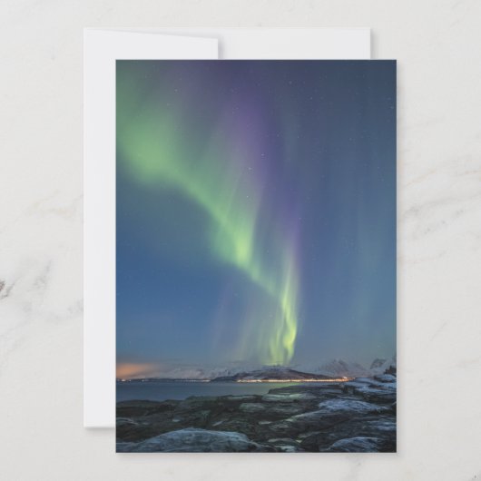 Nordlichter Norwegen Karte (Vorderseite)