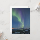 Nordlichter Norwegen Karte (Vorderseite/Rückseite Beispiel)