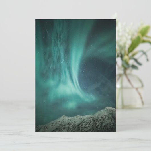 Nordlichter Norwegen Karte (Stehend Vorderseite)