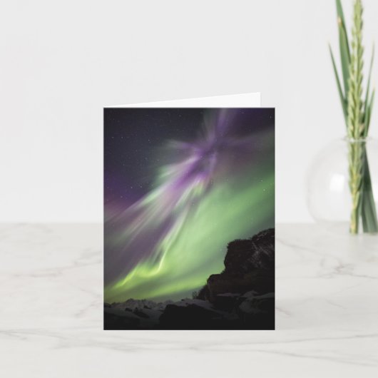 Nordlichter Norwegen Karte (Vorderseite)