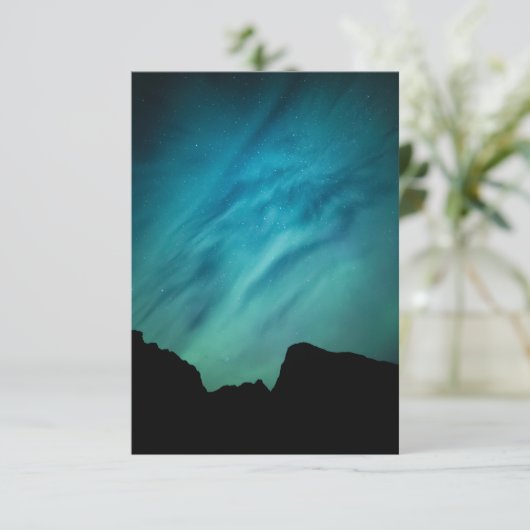 Nordlichter Norwegen Karte (Stehend Vorderseite)