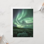 Nordlichter Norwegen Karte (Vorderseite/Rückseite Beispiel)