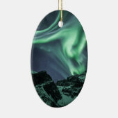 Nordlichter Norwegen Keramik Ornament (Rechts)