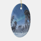 Nordlichter Norwegen Keramik Ornament (Rechts)