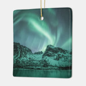 Nordlichter Norwegen Keramikornament (Links)