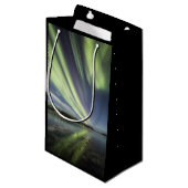 Nordlichter Norwegen Kleine Geschenktüte (Vorderseite Schrägansicht)