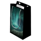 Nordlichter Norwegen Kleine Geschenktüte (Vorderseite Schrägansicht)
