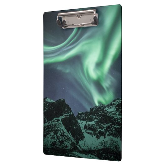 Nordlichter Norwegen Klemmbrett (Links)