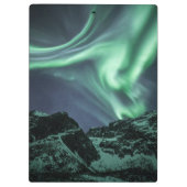 Nordlichter Norwegen Klemmbrett (Rückseite)