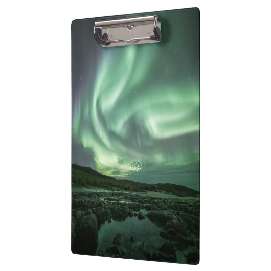 Nordlichter Norwegen Klemmbrett (Links)