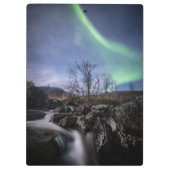 Nordlichter Norwegen Klemmbrett (Rückseite)