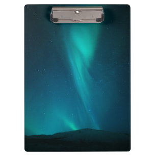 Nordlichter Norwegen Klemmbrett