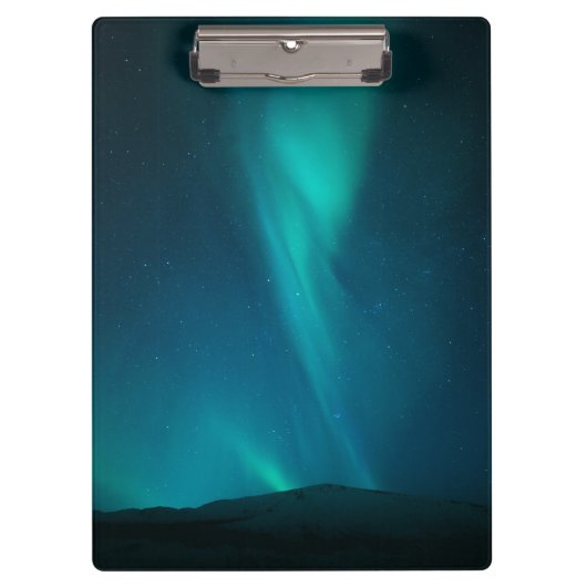 Nordlichter Norwegen Klemmbrett (Vorderseite)