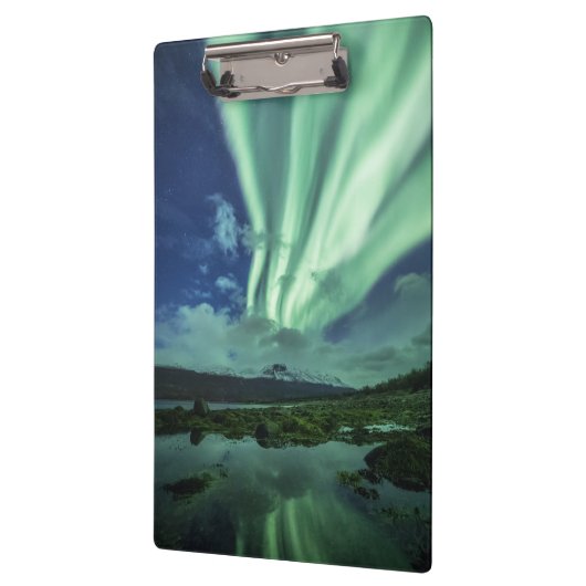 Nordlichter Norwegen Klemmbrett (Links)
