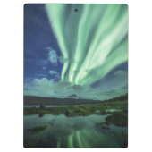 Nordlichter Norwegen Klemmbrett (Rückseite)